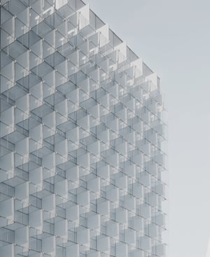 Glass facade